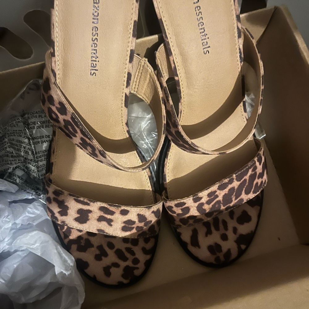 Leopard Print Sandals - Picture 2 of 5